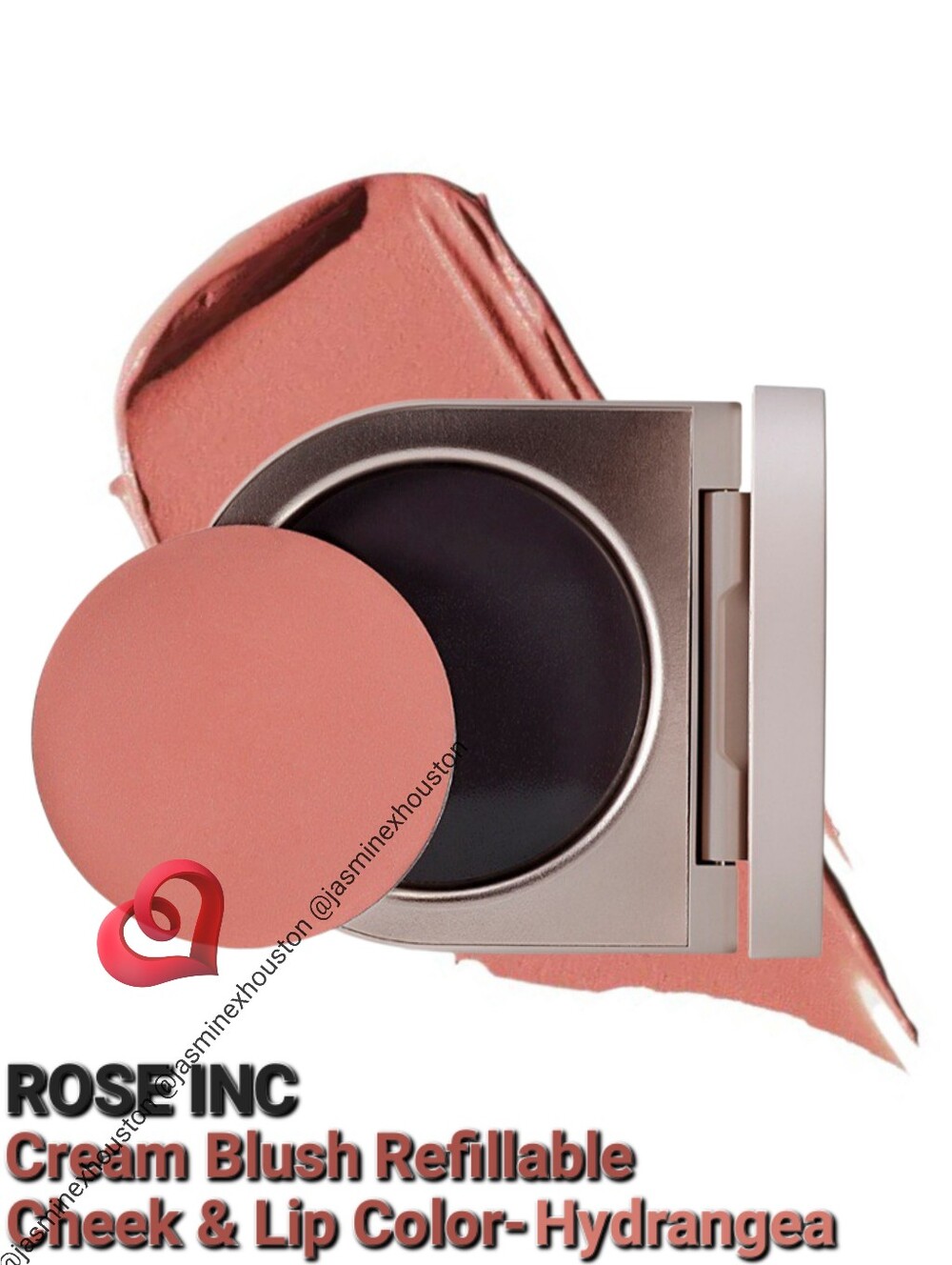 🎉2•$20/3•$28🎉 ROSE INC Divine Cream Blush Refillable Lip Cheek Color Hydrangea